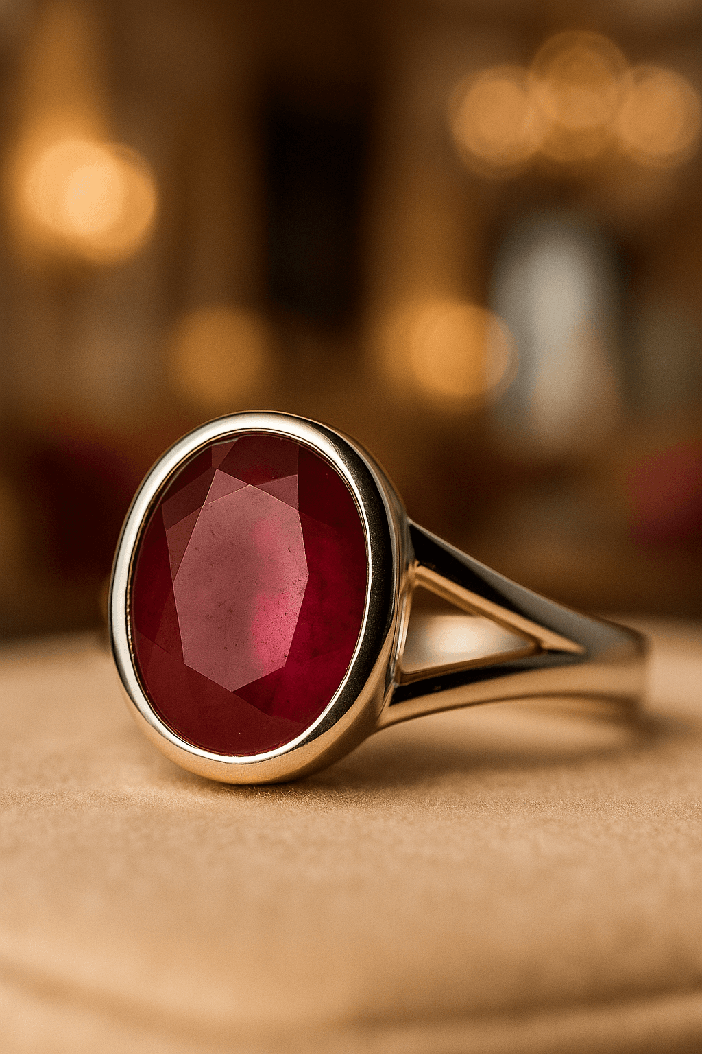 Natural Ruby Ring | Deep Red | Certified Gemstone in Sterling Silver | 50% Off