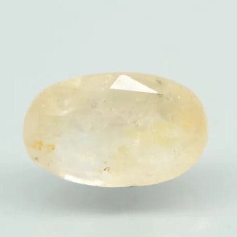 Natural Yellow Sapphire |50H00| Oval Mixed Cut | Transparent | Govt. Lab Certified | Report No. 10701D43167