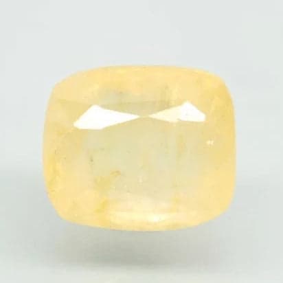 Natural Yellow Sapphire |50H00| Cushion Mixed Cut | Transparent | Govt. Lab Certified | Report No. 10701D43161