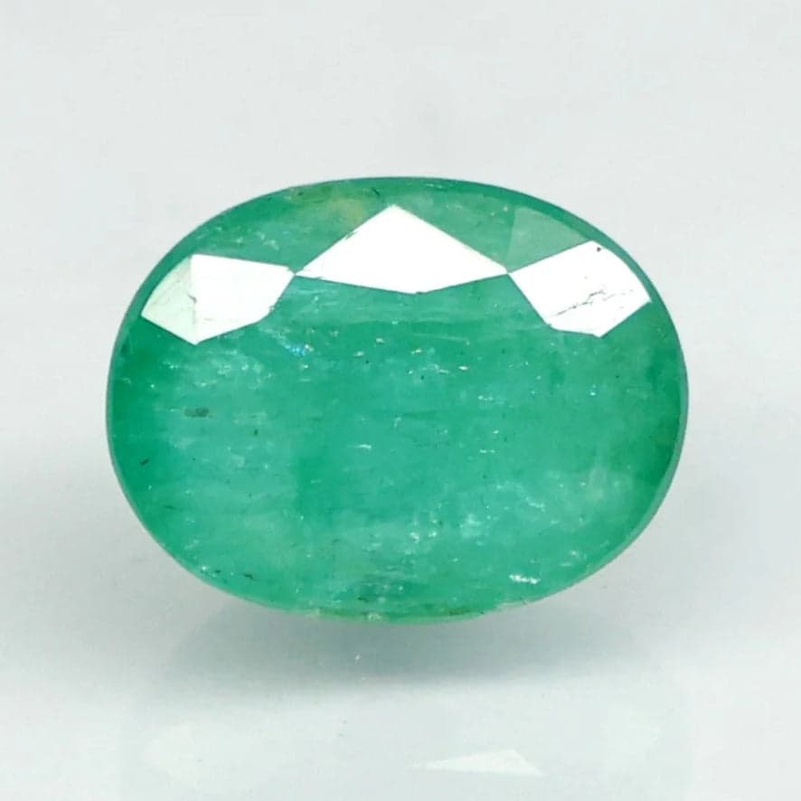 Natural Emerald | 35H00| Govt. Lab Certified | Oval Mixed Report No- 10805D43620