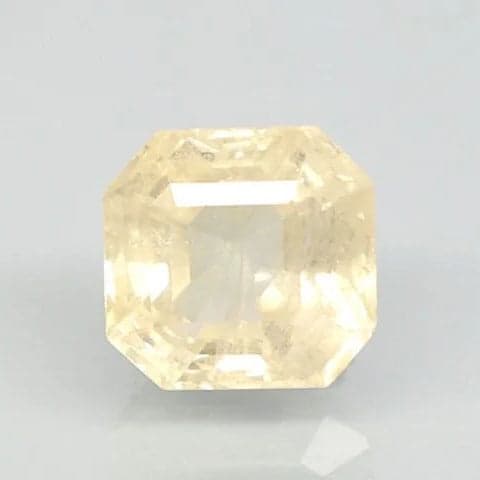 Natural Yellow Sapphire |KB 120H00| Octagon Step | Transparent | Govt. Lab Certified | Report No. 11737D47191