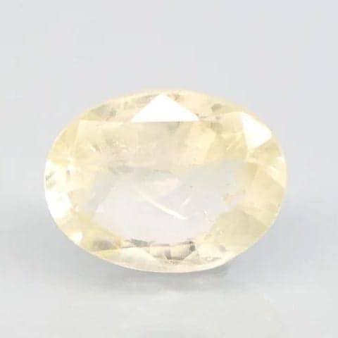 Natural Yellow Sapphire |KB 120H00| Oval Mixed | Transparent | Govt. Lab Certified | Report No. 11737D47188