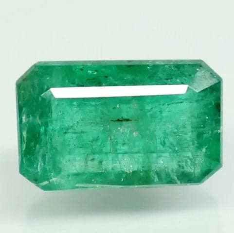 Natural Emerald |55K00| Govt. Lab Certified | Octagon Step| Report No- 12758D52405
