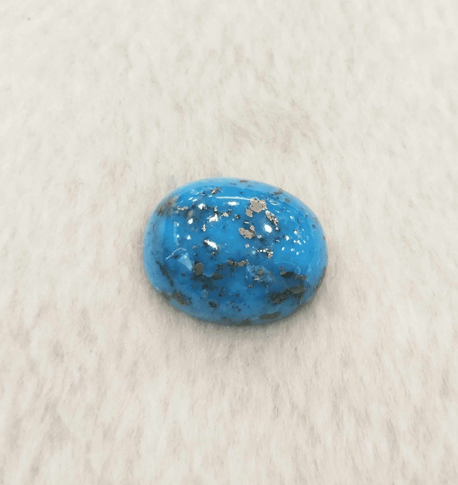 22.61 Ratti Natural Turquoise | IGC Certified | Oval | Matrix Sea Blue