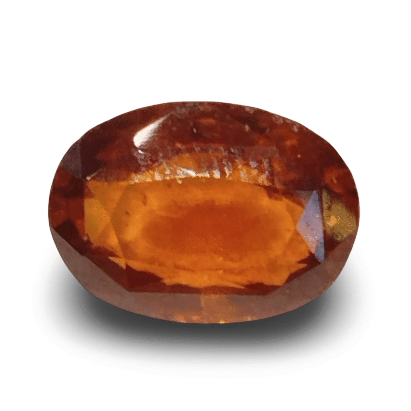Natural Hessonite (Gomed) | Oval Mix Cut | IGC Certified Certificate Number: IGCDKBAJ42771